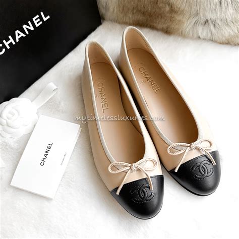 chanel khaki ballet|chanel ballet flats sale.